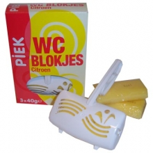 Wc Blok Piek met Beugel 3x24 40g Wc Blok Piek met Beugel 3x24 40g