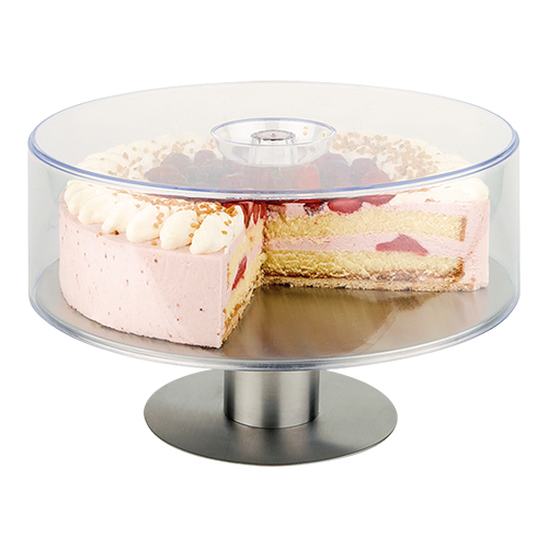 Taartstandaard RVS draaivoet 7x31cm Taartstandaard RVS draaivoet 7x31cm