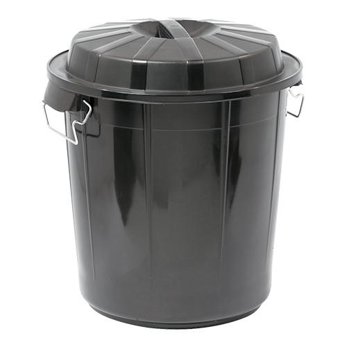 Afvalvat Kunststof 70L Zwart
