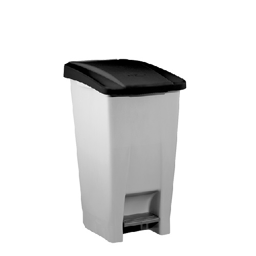 Pedaalafvalbak Verrijdb. 60L Grijs Pedaalafvalbak Verrijdb. 60L Grijs