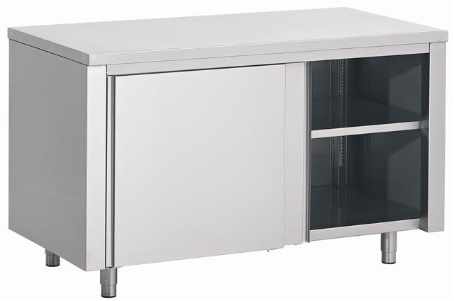 Werktafel met schuifdeuren 1200x700 Werktafel met schuifdeuren 1200x700