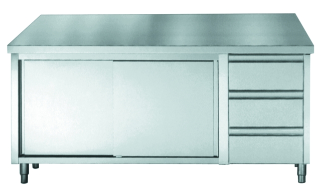 Werktafel met 3 laden 2000x700