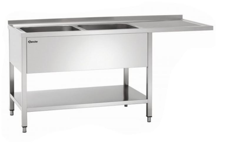 Spoeltafel Bartscher 1800x700x850mm