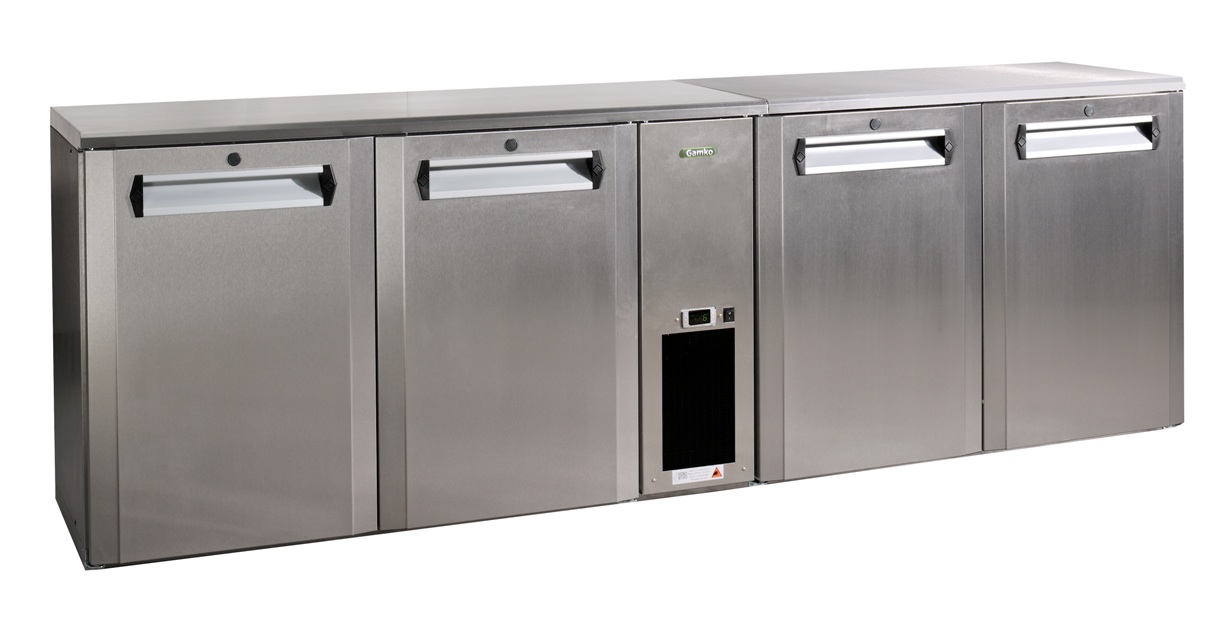 Gamko Flessenkoeling 4drs dicht RVS