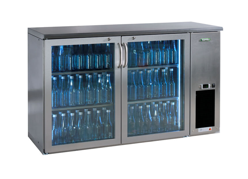 Gamko Flessenkoeling 2drs Glas RVS