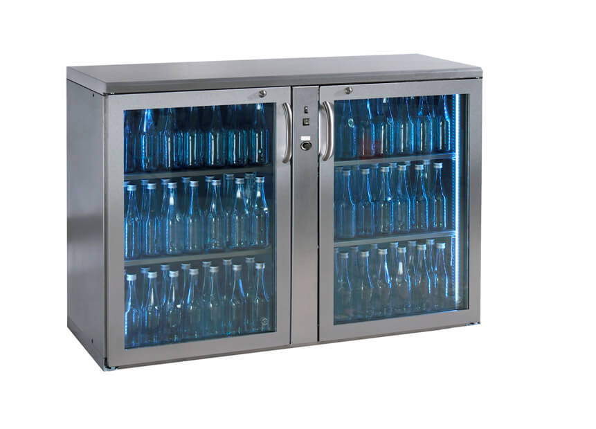 Gamko Flessenkoeling 2drs Glas RVS