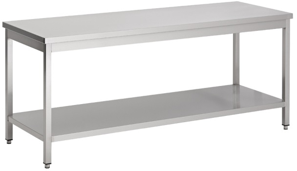 Werktafel met bodemschap 1400x700 Werktafel met bodemschap 1400x700