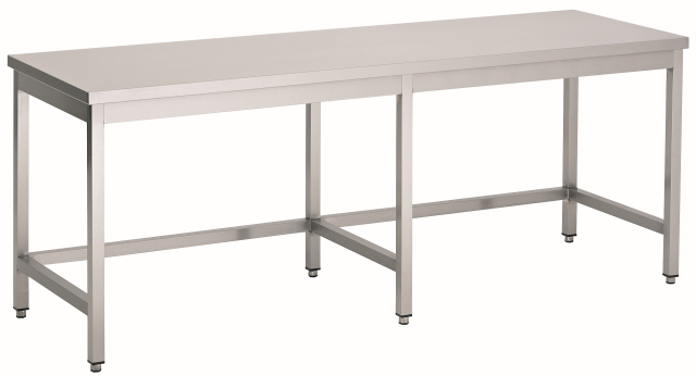 Werktafel open onderstel 2800x600
