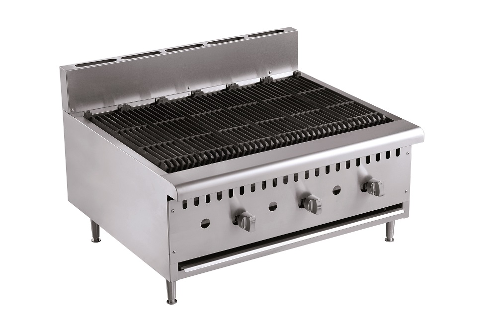 Gas Lavasteengrill 3 branders Gas Lavasteengrill 3 branders