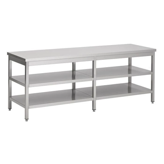 Werktafel 2 bodemschappen 2600x600