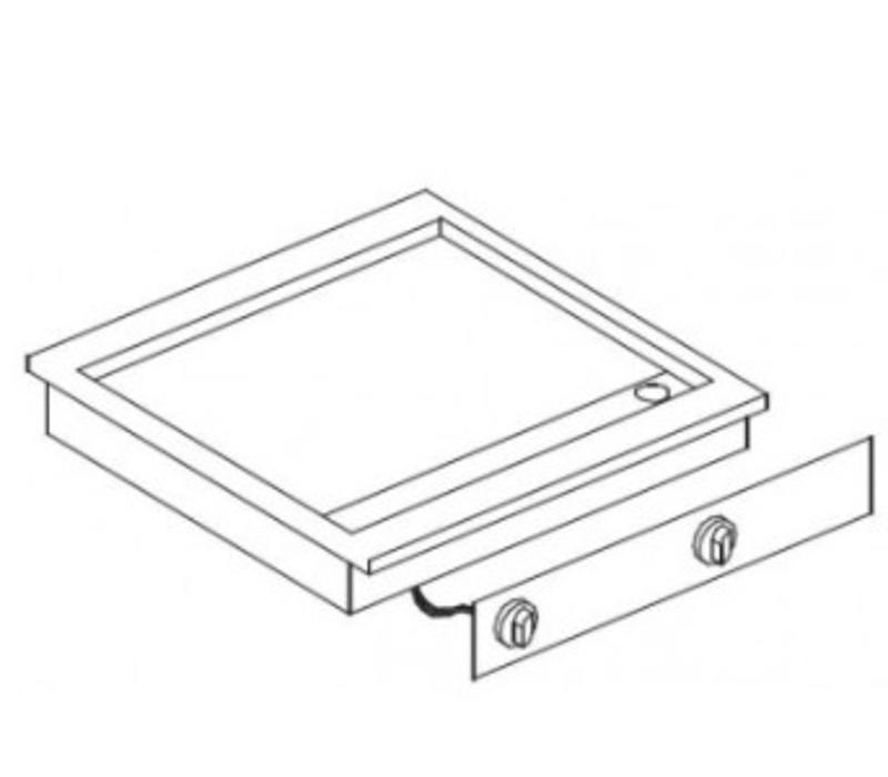 Elektrische bakplaat chroom 400v