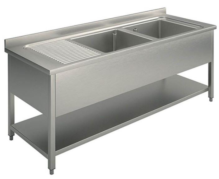 700 Spoeltafel + bodemschap 2xbak R