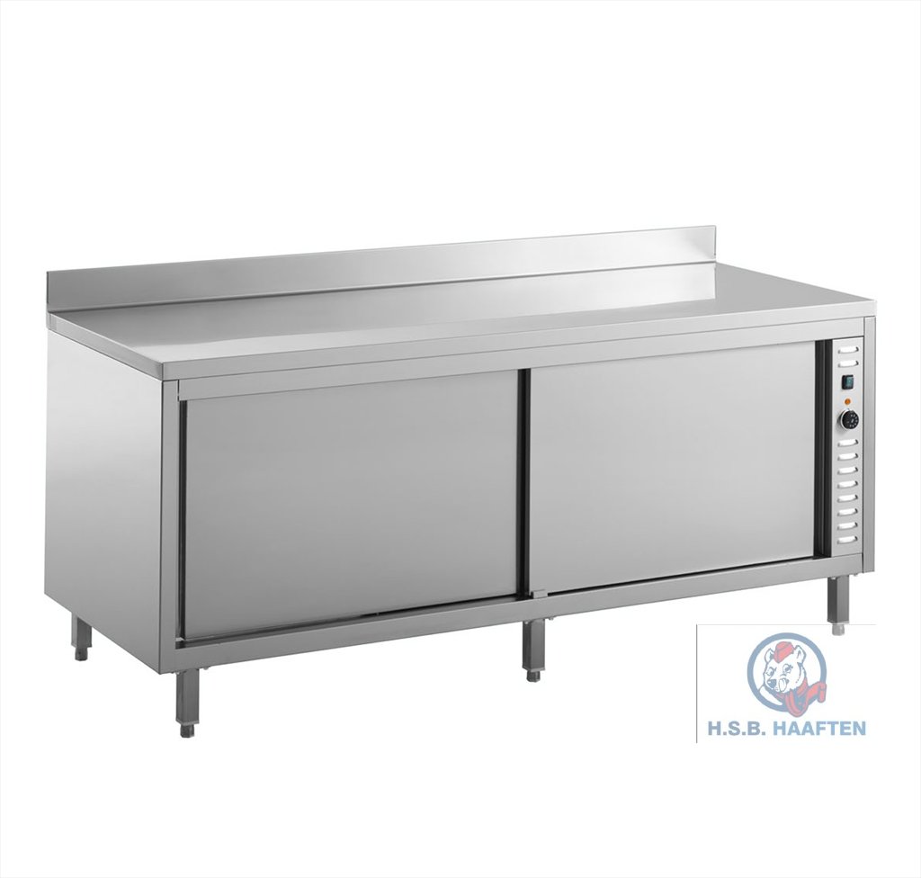 Warmhoudkast met rand 1800x700