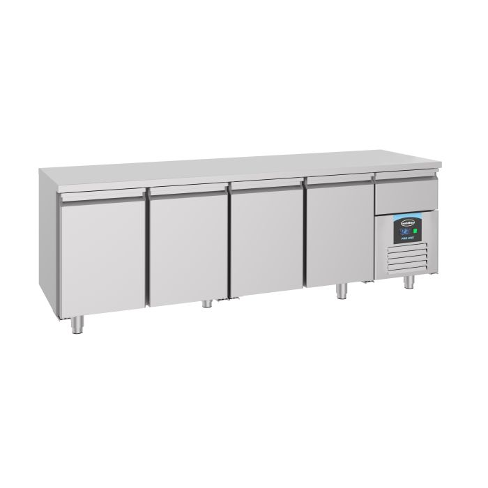 700 Koelwerkbank 4 deuren Pro line