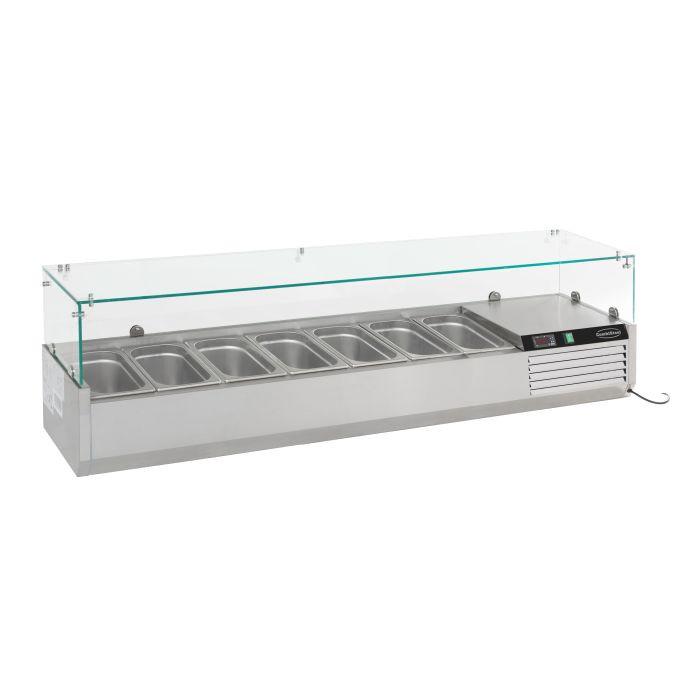 Gekoelde opzetvitrine 1/3 GN x 7