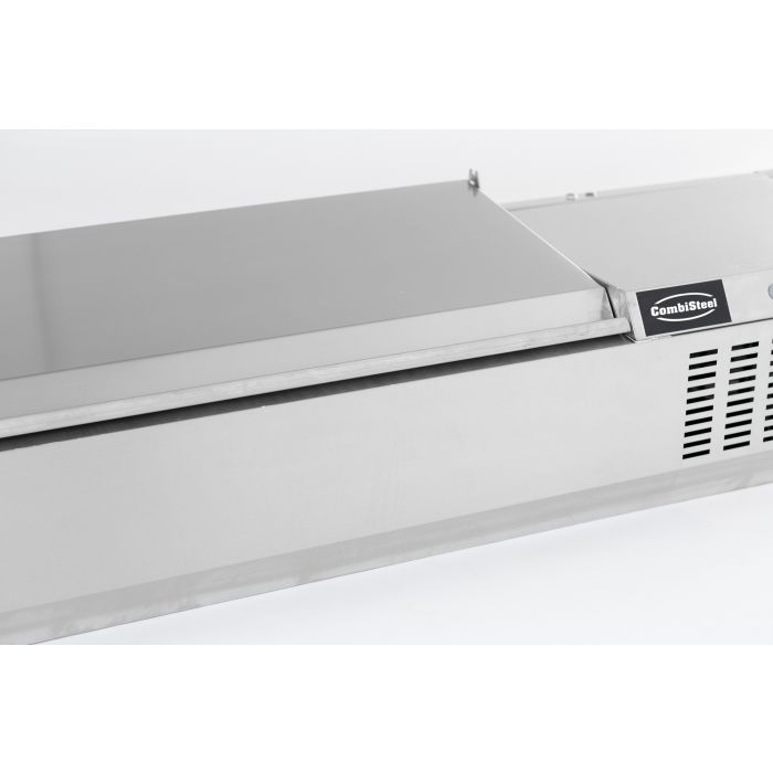 Opzetvitrine rvs deksel 1/4 GN x 10 Opzetvitrine rvs deksel 1/4 GN x 10