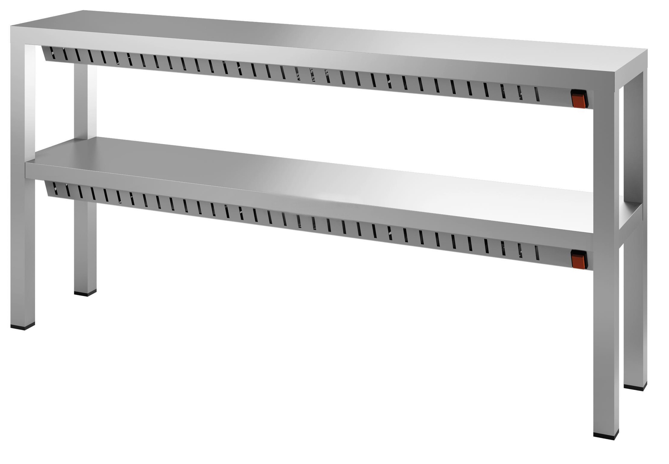 Etagère verwarmd 2 niveau's 2000
