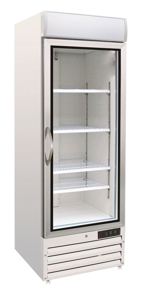 Vrieskast wit 1 glasdeur
