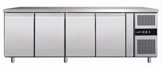 Koelwerkbank 4 deuren 2230x600