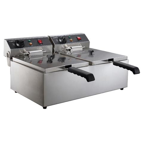 Tafelfriteuse Elek 2x 6Ltr Tafelfriteuse Elek 2x 6Ltr