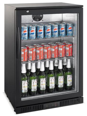 Barkoeler zwart 1 glasdeur 535
