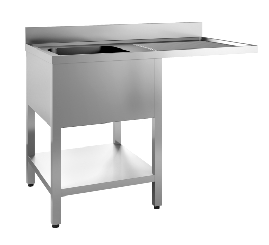 Spoeltafel L 1/2 bodemschap 1200