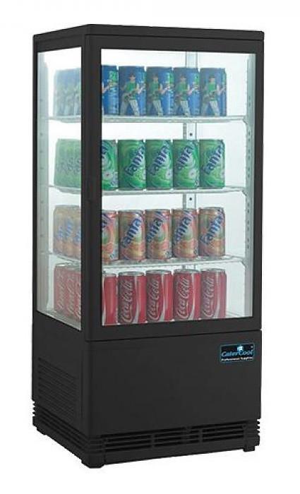 Koelvitrine 68L Zwart