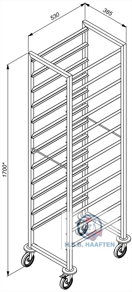 Regaalwagen 1/1GN 18 Levels