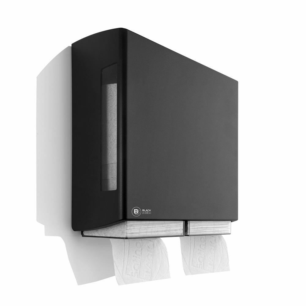 Toiletpapierdisp. Briq Double ZW BS