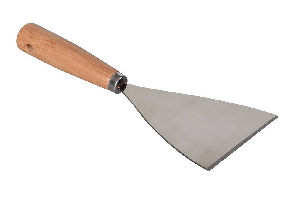 Plaatmes RVS+Hout 118x100x251mm 1x