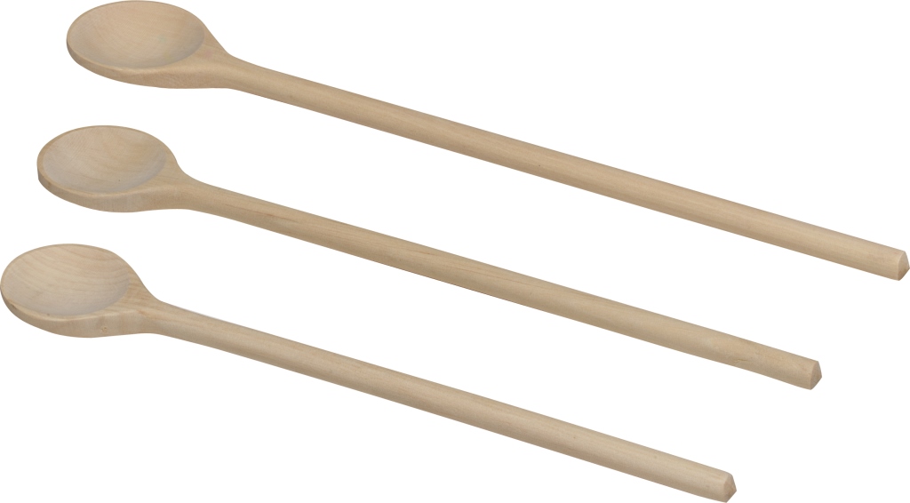 Pollepel hout 300-350-400mm 3st. Pollepel hout 300-350-400mm 3st.