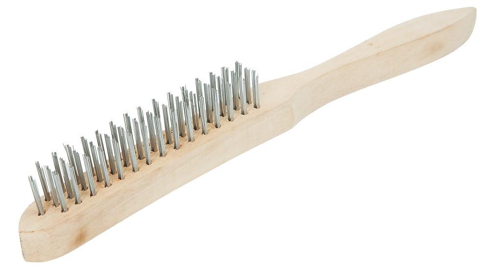 Staalborstel Hout met 3 Rijen 290mm Staalborstel Hout met 3 Rijen 290mm