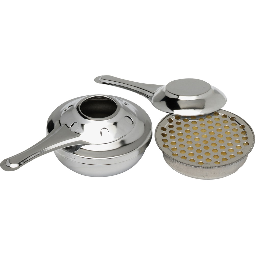 Duobrander verchroomd ø90mm 2st