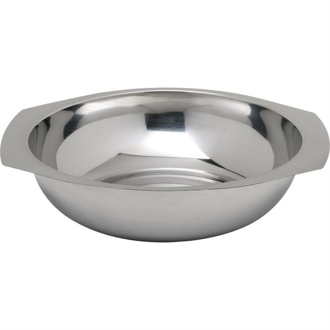 Groenteschaal+grepen RVS Ø160x40mm