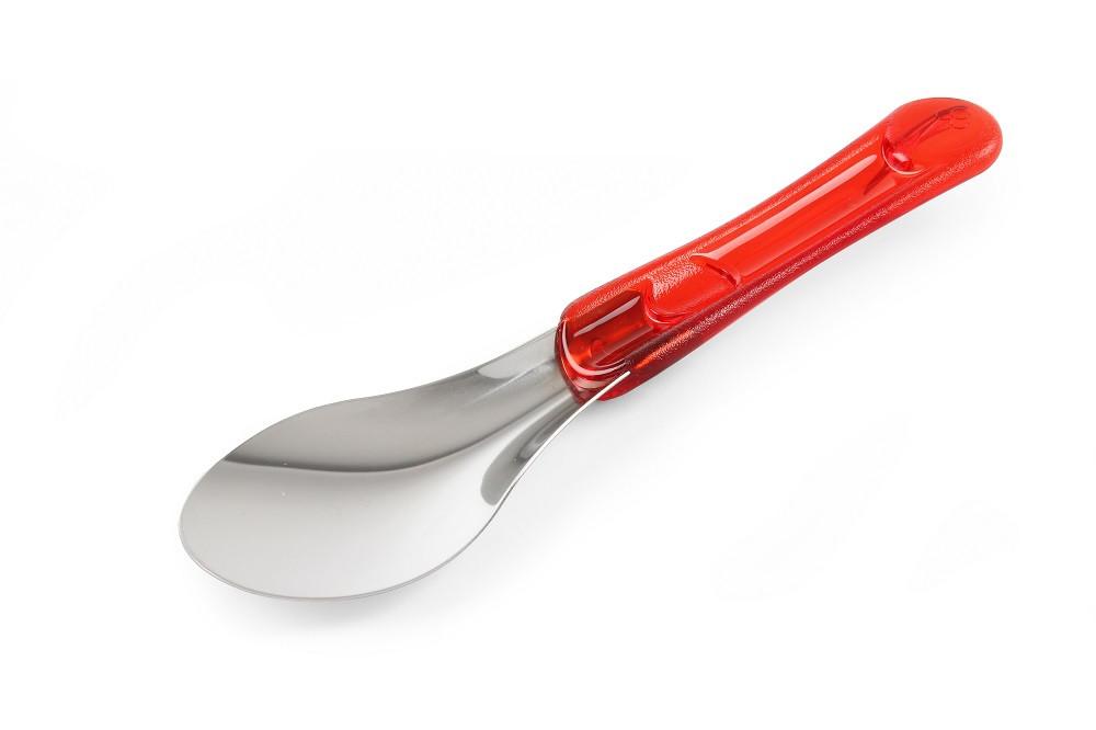 IJsspatel RVS m/ Handvat Rood 26cm