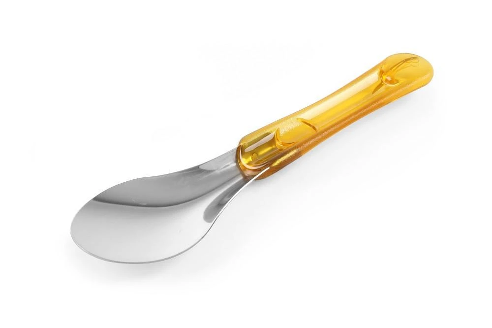 IJsspatel RVS m/ Handvat Geel 26cm