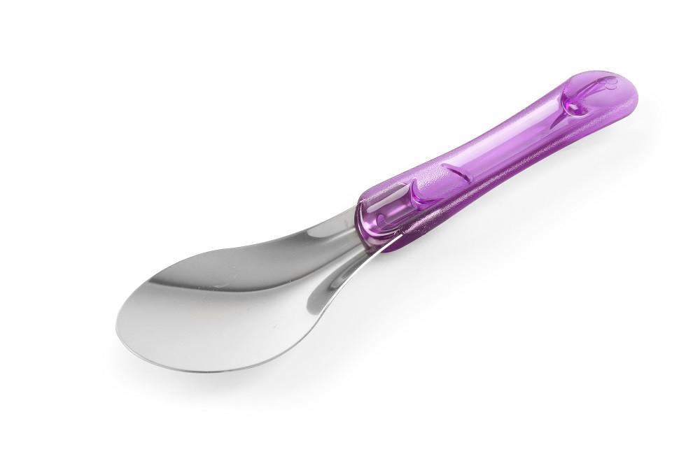 IJsspatel RVS m/ Handvat Paars 26cm