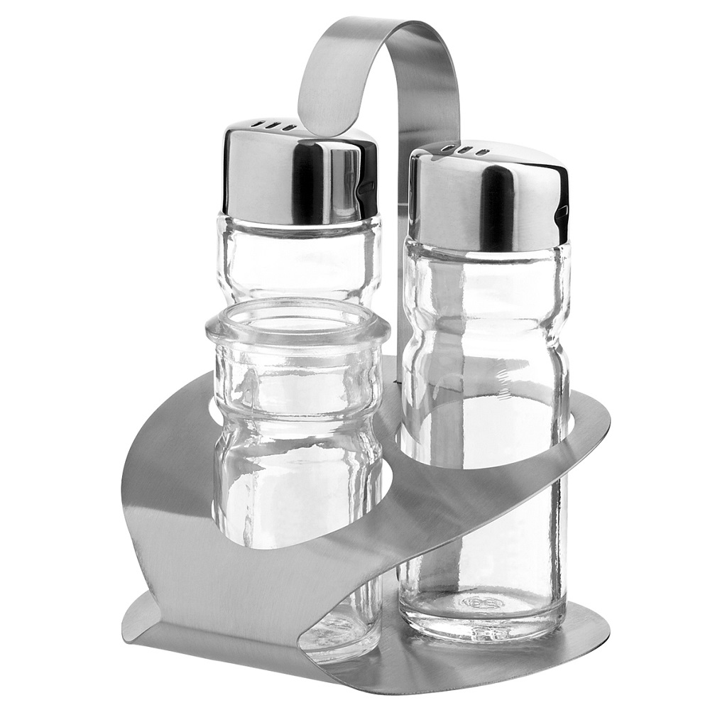 Menage RVS 3-delig 90x90x115mm Menage RVS 3-delig 90x90x115mm