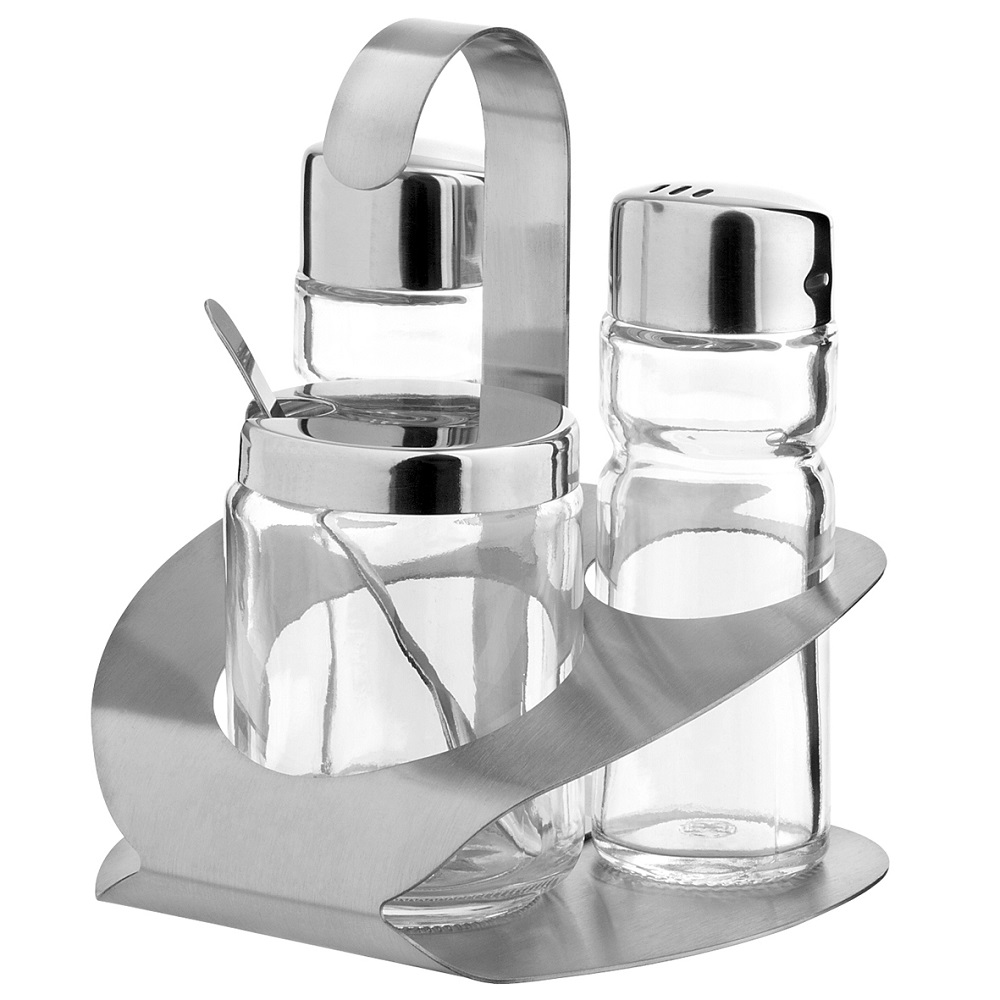 Menage RVS 3-delig 100x95x115mm