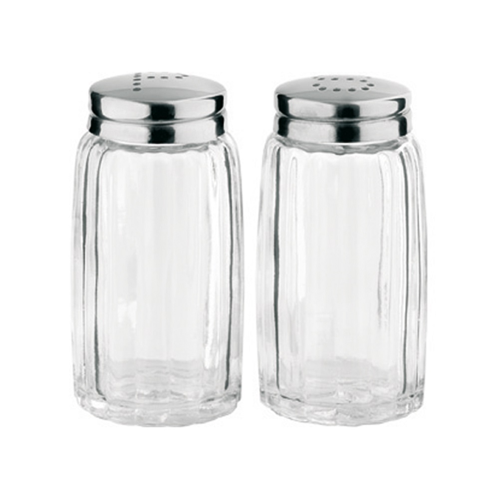 Peper+Zoutstrooier Glas Ø40x70mm Peper+Zoutstrooier Glas Ø40x70mm