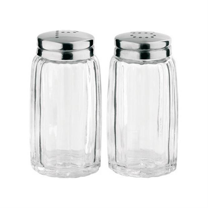 Peper+Zoutstrooier Glas Ø40x70mm