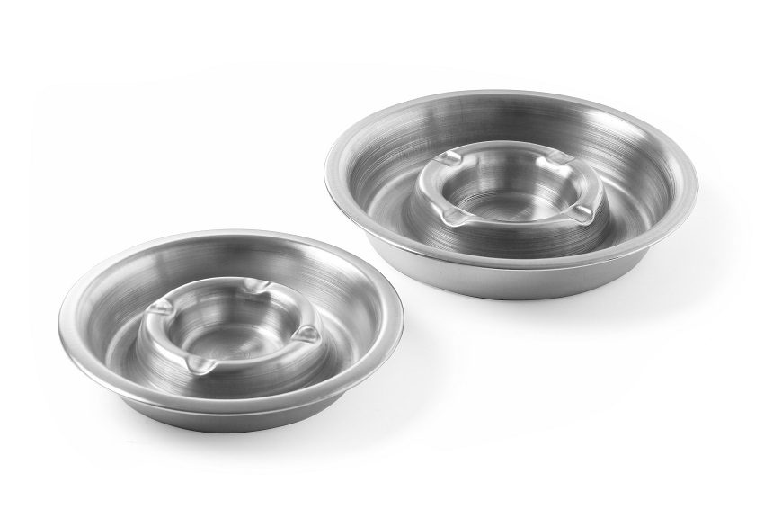 Asbak met Vuurrand Ø140x30mm RVS Asbak met Vuurrand Ø140x30mm RVS
