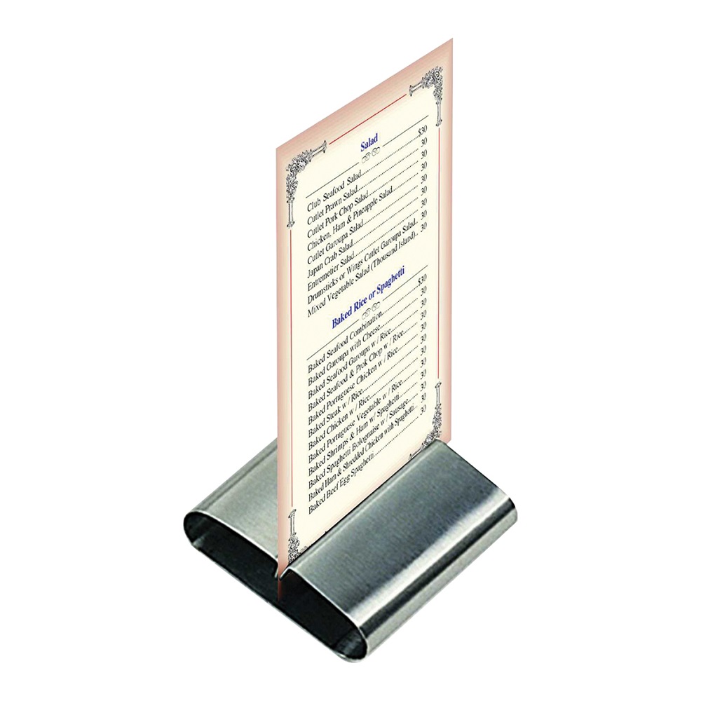 Menukaarthouder RVS 80x77x18mm 6st