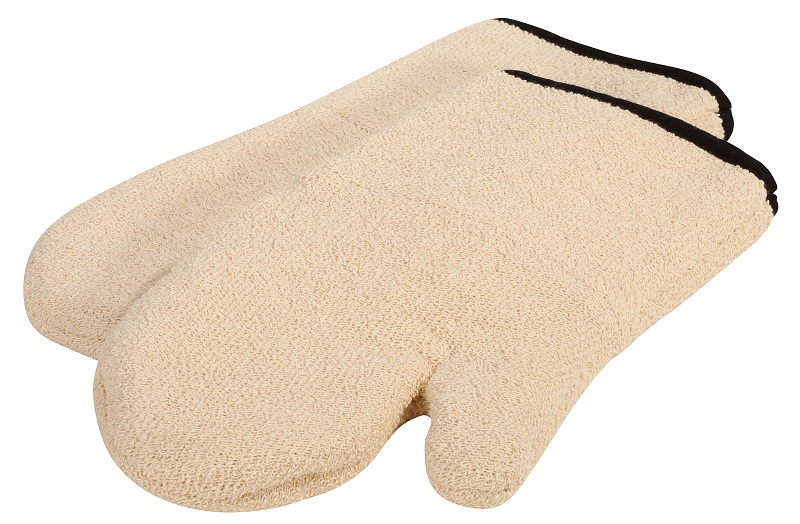 Ovenhandschoenen Katoen 35cm Beige