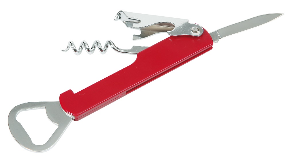 Kelnersmes chroom 4-functies 140mm