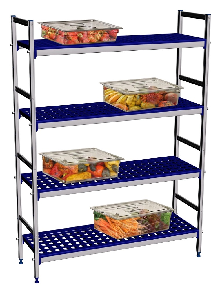 Alu opbergrek 1280x405x1685mm