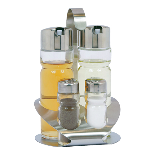 Menage 4-delig RVS glas Menage 4-delig RVS glas