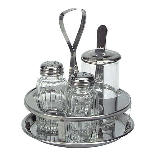 Menage 3-delig RVS glas Menage 3-delig RVS glas