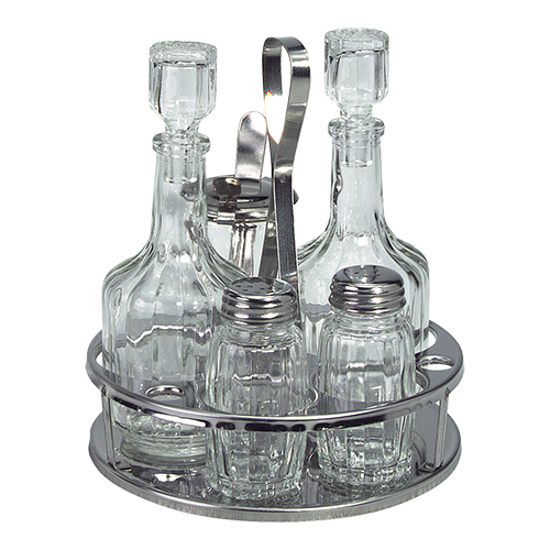 Menage 5-delig RVS glas