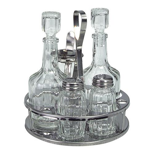 Menage 5-delig RVS glas
